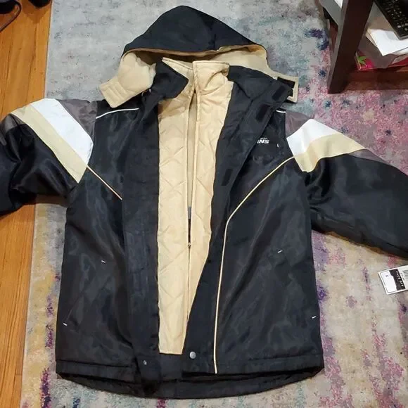 Vintage NWT Pittsburgh Pengiuns NHL & Reebok Heavy Winter Coat Kids Size X/XL - Picture 10 of 16